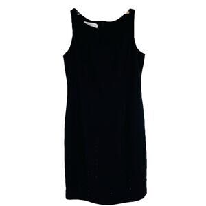 Jones NY black sparkle beaded evening special occasion wedding dress 12